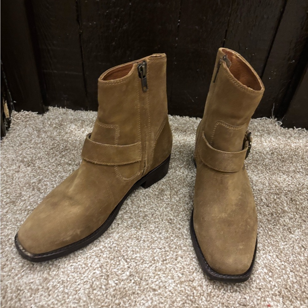 Tan Suede Women’s Boots - Picture 2 of 4